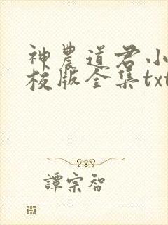 神农道君小说精校版全集txt
