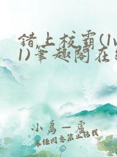 错上校霸(1v1)笔趣阁在线阅读
