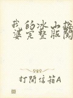 我的冰山总裁老婆完整版阅读