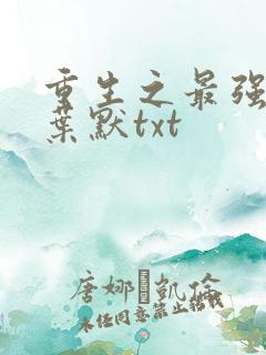 重生之最强弃少叶默txt