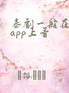 泰剧一般在哪个app上看