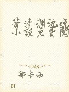 萧清渊沈晚棠的小说免费阅读