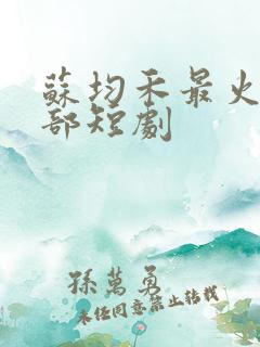 苏均禾最火的十部短剧