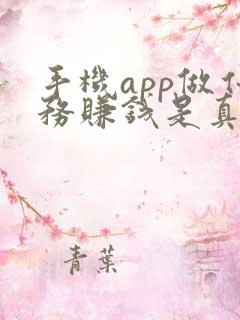 手机app做任务赚钱是真的吗