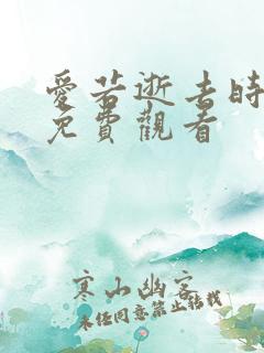 爱若逝去时短剧免费观看