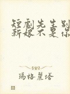 短剧先生别闹了新娘不是你的