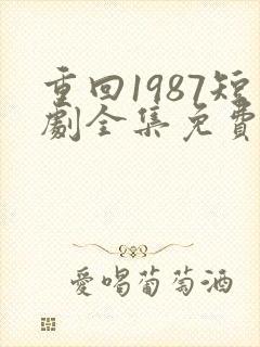 重回1987短剧全集免费观看高清