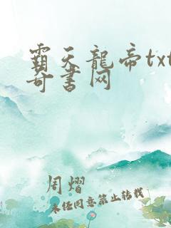 霸天龙帝txt奇书网