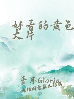 好看的黄色一级大片