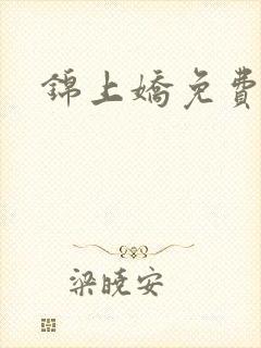 锦上娇免费阅读