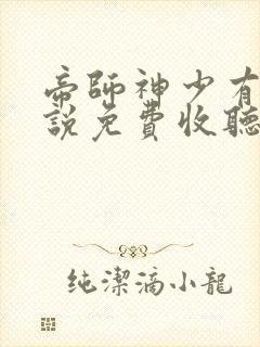 帝师神少有声小说免费收听