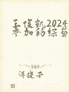 王俊凯2024参加的综艺节目