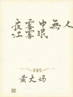 夜雾中无人爱我江雾眠