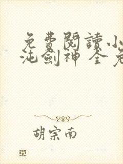 免费阅读小说混沌剑神 全免费
