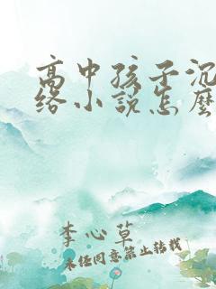 高中孩子沉迷网络小说怎么办