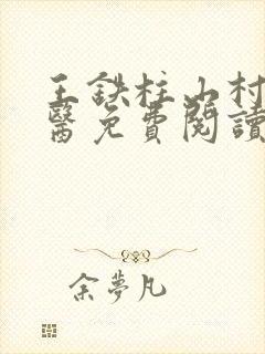 王铁柱山村小神医免费阅读