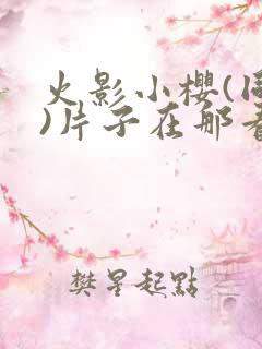 火影小樱(同人)片子在那看