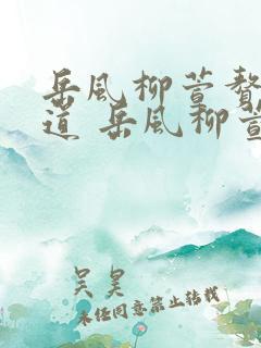 岳风柳萱赘婿当道 岳风柳萱