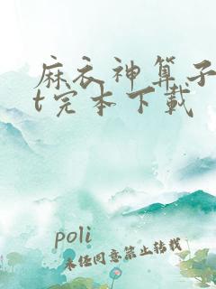 麻衣神算子txt完本下载
