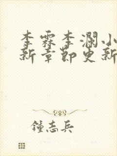 李霖李澜小说最新章节更新完了吗
