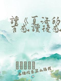 读《夏洛的网》有感读后感300字
