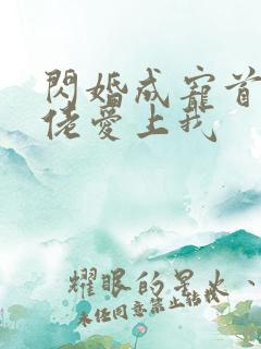 闪婚成宠首富大佬爱上我
