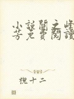 小说关之峰倪芳芳免费阅读