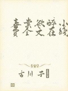 春棠欲醉小说免费全文在线阅读