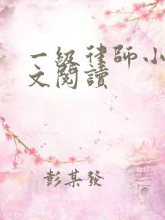 一级律师小说全文阅读