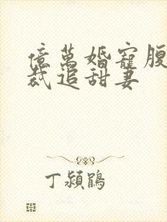 亿万婚宠腹黑总裁追甜妻