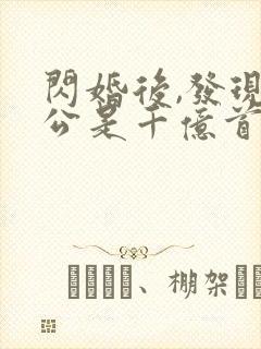 闪婚后,发现老公是千亿首富i