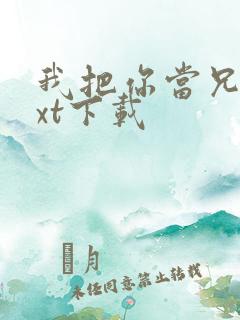 我把你当兄弟txt下载
