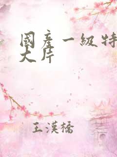 国产一级特黄a大片