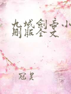 九域剑帝小说未删版全文