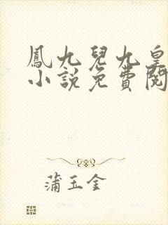 凤九儿九皇叔的小说免费阅读