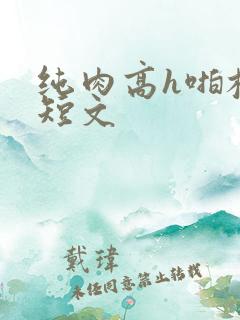 纯肉高h啪校园短文