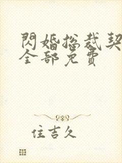 闪婚总裁契约妻全部免费