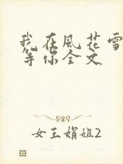 我在风花雪月中等你全文