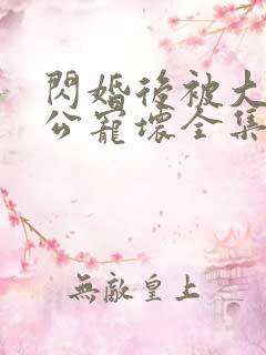 闪婚后被大佬老公宠坏全集