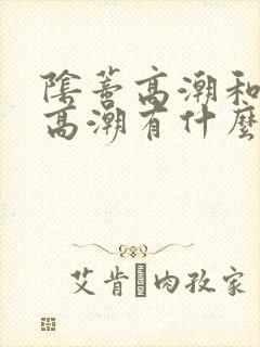 阴蒂高潮和阴道高潮有什么不同