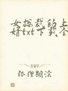 女总裁的上门女婿txt下载全本免费