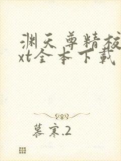渊天尊精校版txt全本下载