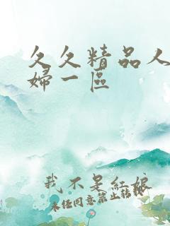 久久精品人妻少妇一区