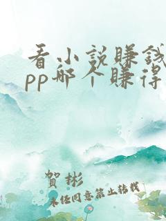 看小说赚钱的app哪个赚得多