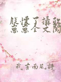 朕怀了摄政王的崽崽全文阅读