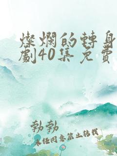 灿烂的转身电视剧40集免费观看全集