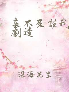 来不及说我爱你剧透