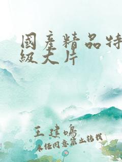 国产精品特黄一级大片