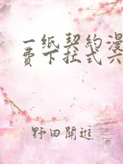一纸契约漫画免费下拉式六漫画