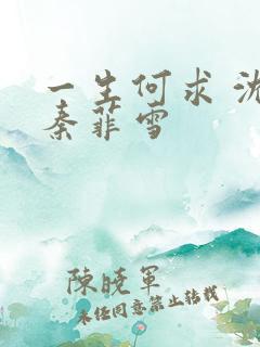 一生何求 沈浩秦菲雪